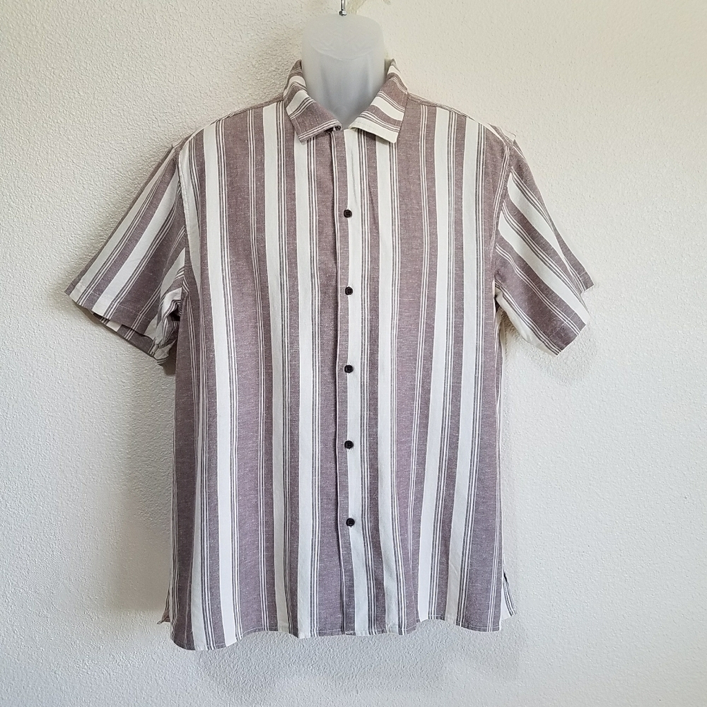 KATIN IAN MEN'S LINEN/COTTON BLEND SHIRT